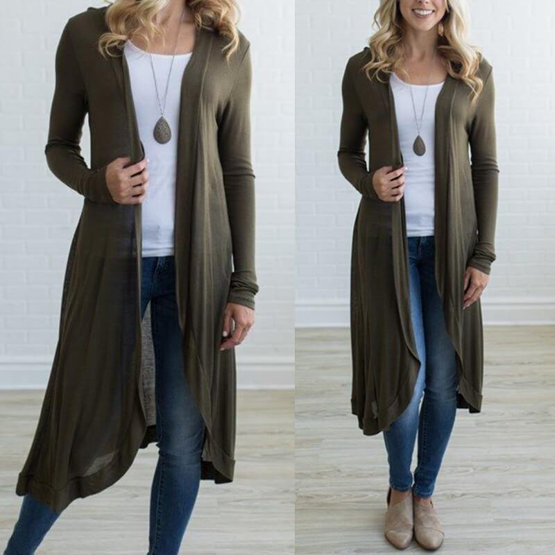 Abrigo de Punto para Mujer Estilo Duster